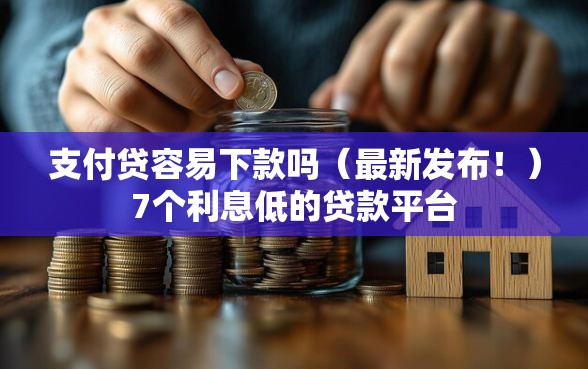 支付贷容易下款吗（最新发布！）7个利息低的贷款平台