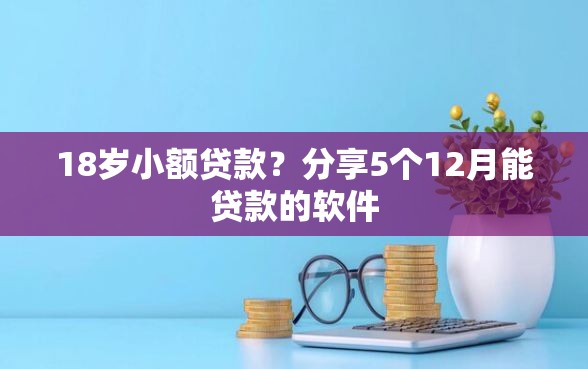 18岁小额贷款？分享5个12月能贷款的软件
