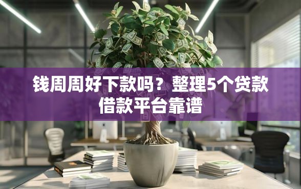 钱周周好下款吗？整理5个贷款借款平台靠谱