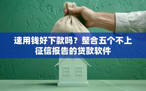 速用钱好下款吗？整合五个不上征信报告的贷款软件