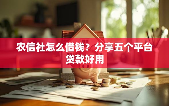 农信社怎么借钱？分享五个平台贷款好用