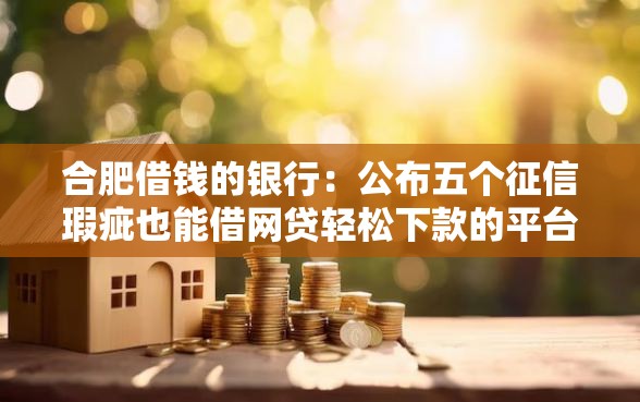 合肥借钱的银行：公布五个征信瑕疵也能借网贷轻松下款的平台