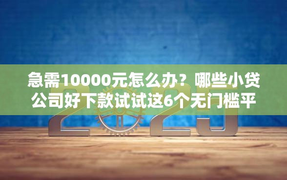 急需10000元怎么办？哪些小贷公司好下款试试这6个无门槛平台