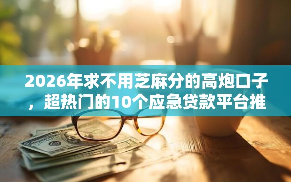 2026年求不用芝麻分的高炮口子，超热门的10个应急贷款平台推荐
