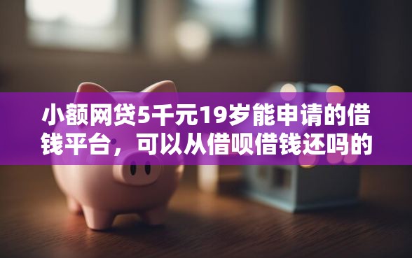 小额网贷5千元19岁能申请的借钱平台，可以从借呗借钱还吗的5个平台介绍