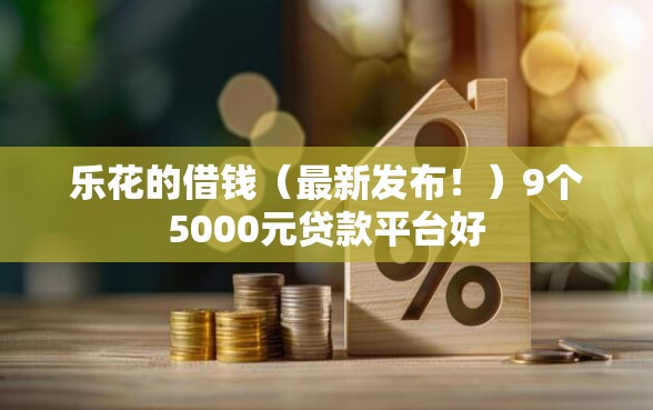 乐花的借钱（最新发布！）9个5000元贷款平台好