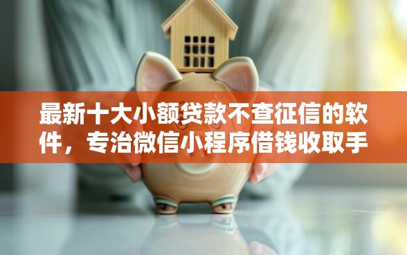 最新十大小额贷款不查征信的软件，专治微信小程序借钱收取手续费