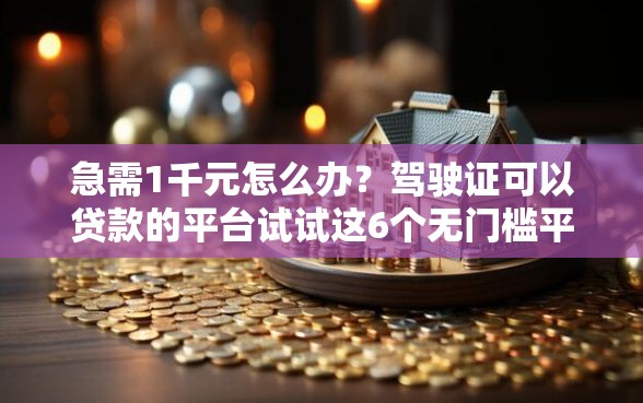 急需1千元怎么办？驾驶证可以贷款的平台试试这6个无门槛平台
