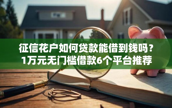 征信花户如何贷款能借到钱吗？1万元无门槛借款6个平台推荐