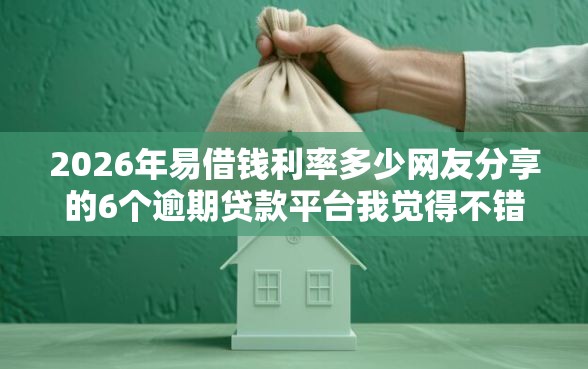 2026年易借钱利率多少网友分享的6个逾期贷款平台我觉得不错！