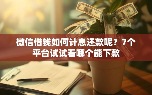 微信借钱如何计息还款呢？7个平台试试看哪个能下款