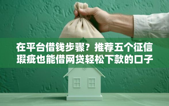 在平台借钱步骤？推荐五个征信瑕疵也能借网贷轻松下款的口子