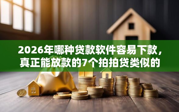 2026年哪种贷款软件容易下款，真正能放款的7个拍拍贷类似的贷款平台推荐