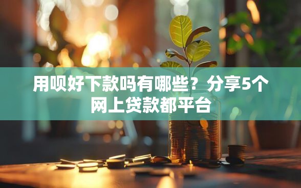 用呗好下款吗有哪些？分享5个网上贷款都平台