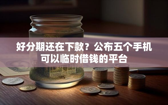 好分期还在下款？公布五个手机可以临时借钱的平台
