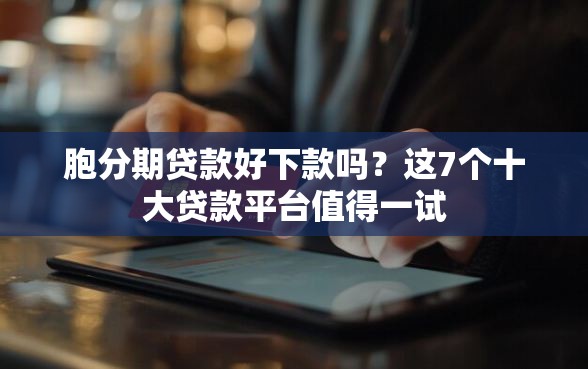 胞分期贷款好下款吗？这7个十大贷款平台值得一试