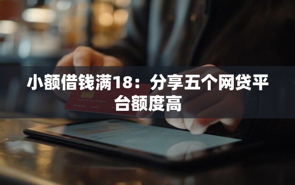 小额借钱满18：分享五个网贷平台额度高