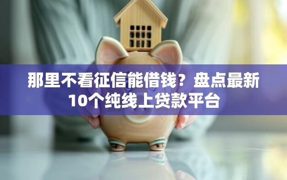 那里不看征信能借钱？盘点最新10个纯线上贷款平台