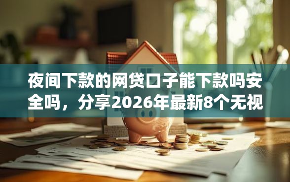 夜间下款的网贷口子能下款吗安全吗，分享2026年最新8个无视黑白百分百下款的借款app