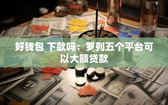 好钱包 下款吗：罗列五个平台可以大额贷款