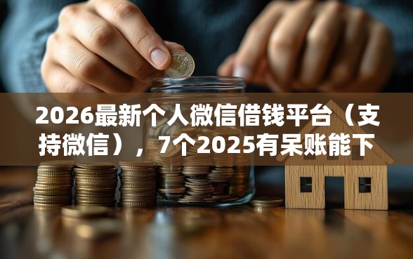 2026最新个人微信借钱平台（支持微信），7个2025有呆账能下款的口子无私分享
