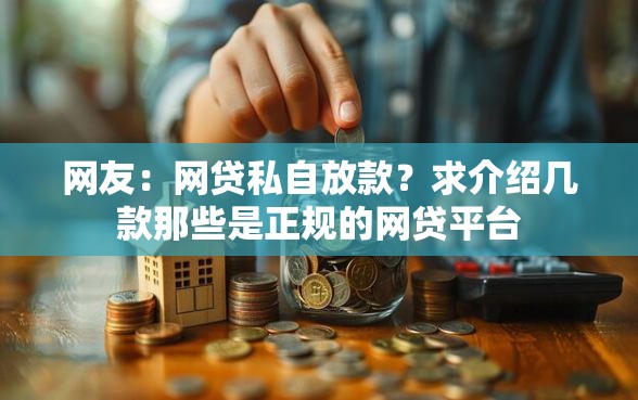 网友:网贷私自放款?求介绍几款那些是正规的网贷平台 网友:网贷私自放款?求介绍几款那些是正规的网贷平台
