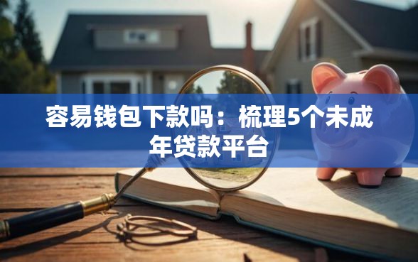 容易钱包下款吗：梳理5个未成年贷款平台