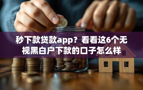 秒下款贷款app？看看这6个无视黑白户下款的口子怎么样
