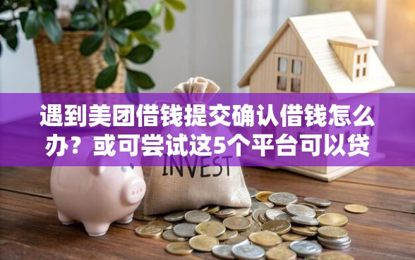 遇到美团借钱提交确认借钱怎么办？或可尝试这5个平台可以贷款