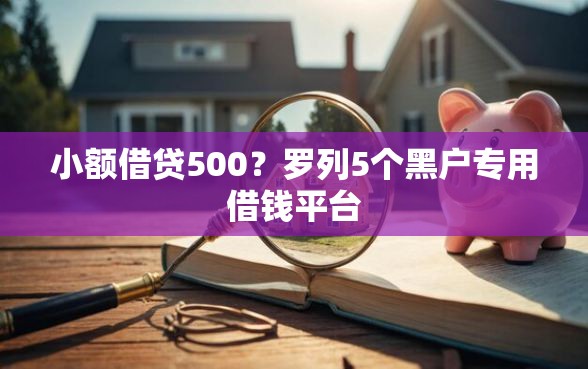 小额借贷500？罗列5个黑户专用借钱平台