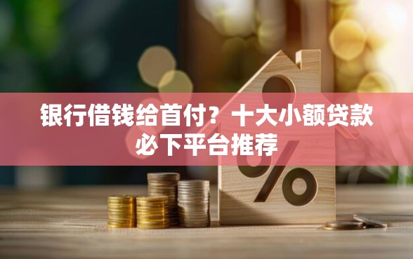 银行借钱给首付？十大小额贷款必下平台推荐