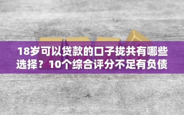 18岁可以贷款的口子拢共有哪些选择？10个综合评分不足有负债都能下款口子详解