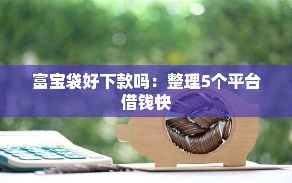 富宝袋好下款吗：整理5个平台借钱快