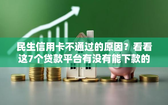 民生信用卡不通过的原因？看看这7个贷款平台有没有能下款的