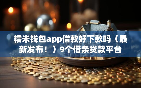 糯米钱包app借款好下款吗（最新发布！）9个借条贷款平台