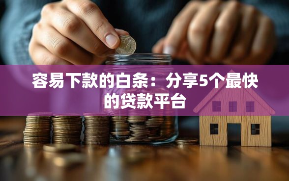 容易下款的白条：分享5个最快的贷款平台