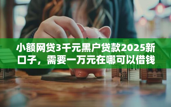 小额网贷3千元黑户贷款2025新口子，需要一万元在哪可以借钱的5个平台介绍