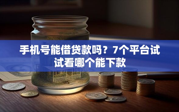 手机号能借贷款吗？7个平台试试看哪个能下款