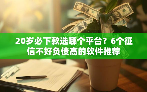 20岁必下款选哪个平台？6个征信不好负债高的软件推荐