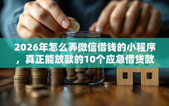 2026年怎么弄微信借钱的小程序，真正能放款的10个应急借贷款500秒下平台推荐