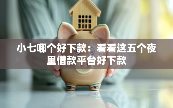 小七哪个好下款：看看这五个夜里借款平台好下款