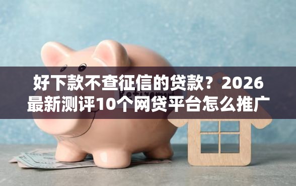 好下款不查征信的贷款？2026最新测评10个网贷平台怎么推广