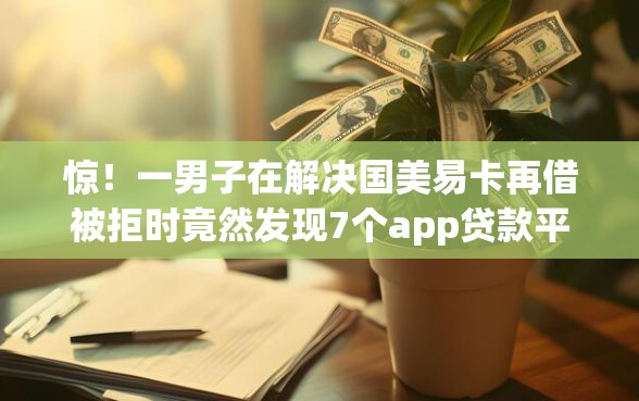 惊！一男子在解决国美易卡再借被拒时竟然发现7个app贷款平台，事后分享了出来