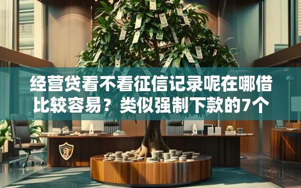 经营贷看不看征信记录呢在哪借比较容易？类似强制下款的7个口子参考
