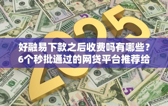 好融易下款之后收费吗有哪些？6个秒批通过的网贷平台推荐给你