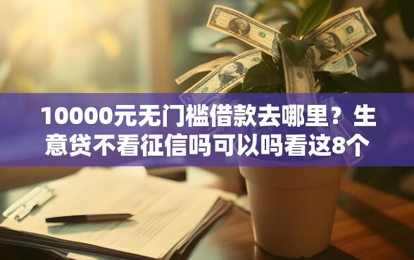 10000元无门槛借款去哪里？生意贷不看征信吗可以吗看这8个平台