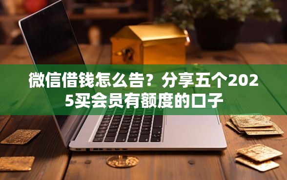 微信借钱怎么告？分享五个2025买会员有额度的口子