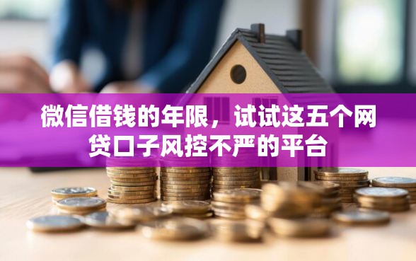 微信借钱的年限，试试这五个网贷口子风控不严的平台