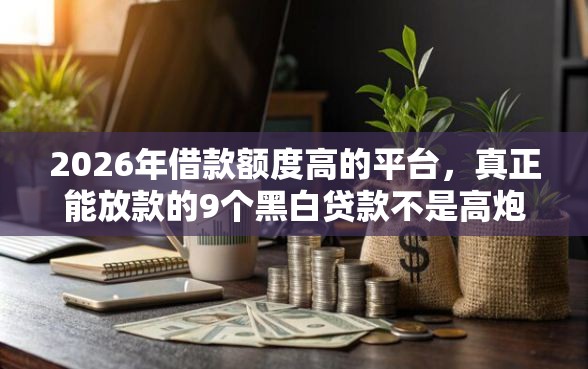 2026年借款额度高的平台，真正能放款的9个黑白贷款不是高炮的口子推荐