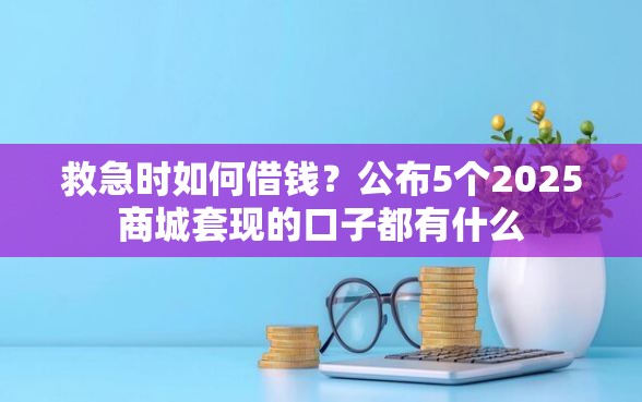 救急时如何借钱？公布5个2025商城套现的口子都有什么
